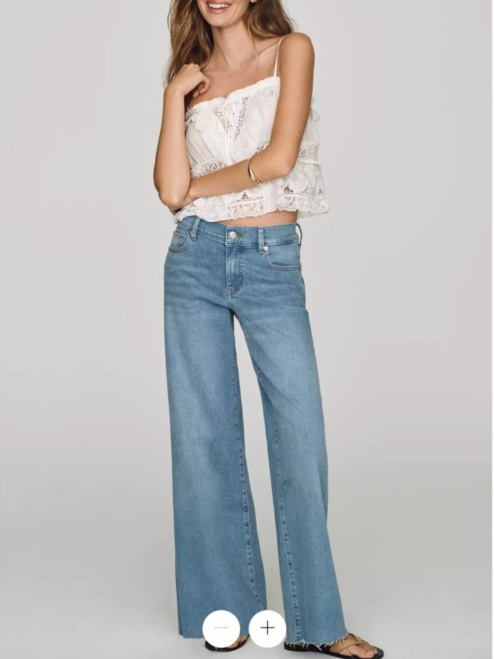 FRAME Low-rise Slim Palazzo Jeans